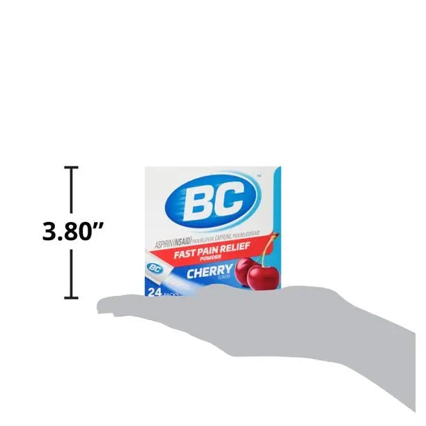 BC Powder Pain Reliever, Cherry Flavor Aspirin Dissolve Packs, 24 Count Powder Packets (6 Pack) BC Au supplements