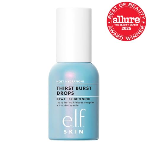 e.l.f. SKIN Holy Hydration! Thirst Burst Drops, Serum For A Radiant Complexion Instantly & Over Time, Made With Hyaluronic Acid, Vegan & Cruelty-Free e.l.f. Au supplements