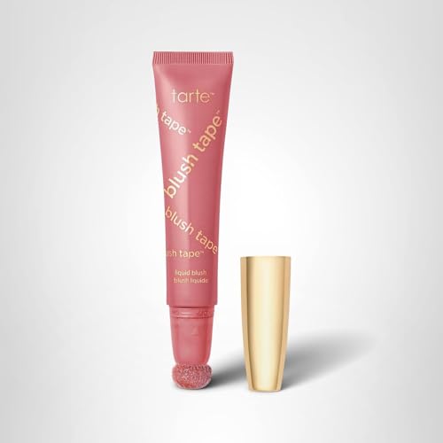 tarte blush tape liquid blush – Buildable Cream Cheek Makeup, Lightweight Formula, Blurs appearance for Radiant Glow, Vegan & Cruelty-Free, full size, rose tarte Au supplements