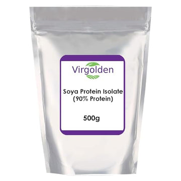 SOYA Protein Isolate 500g (90% Protein) by Virgolden, Unflavoured, Vegan Protein Shake VIRGOLDEN Au supplements