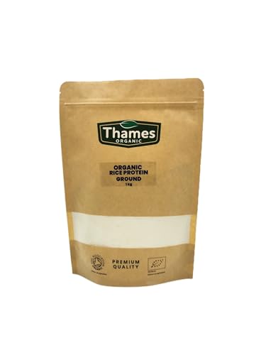 Thames Organic Organic Rice Protein Ground: Premium Plant-Based Protein for Health & Fitness Enthusiasts Thames Organic