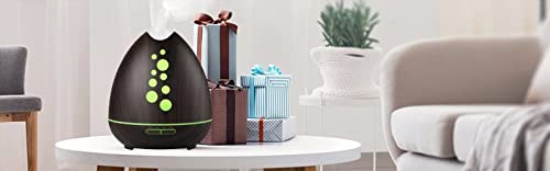 TGE Unique 400ML Essential Oil Diffuser for Essential Oils Bluetooth Music Speaker with Remote 7 Color LED