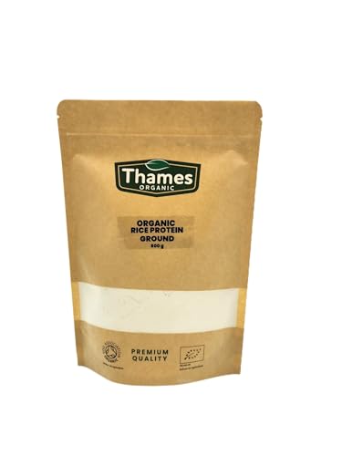 Thames Organic Organic Rice Protein Ground: Premium Plant-Based Protein for Health & Fitness Enthusiasts Thames Organic