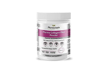 Pharmanostix Hydrolysed Marine Collagen Plus Powder 300g - 10,000mg Collagen with Hyaluronic Acid Pharmanostix Au supplements