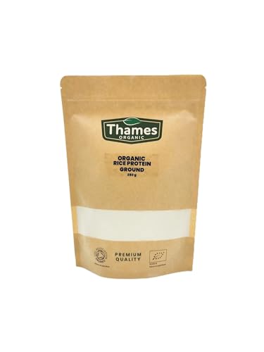 Thames Organic Organic Rice Protein Ground: Premium Plant-Based Protein for Health & Fitness Enthusiasts Thames Organic