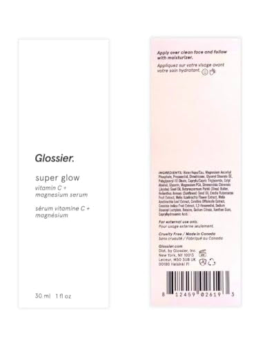 Glossier Super Glow Vitamin C face serum 1oz Full Size Glossier Au supplements