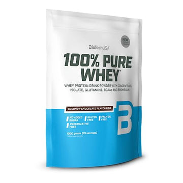 BioTechUSA 100% Pure Whey | Protein Powder with BCAA and Glutamine | Gluten-Free, Palm Oil Free BioTechUSA Au supplements