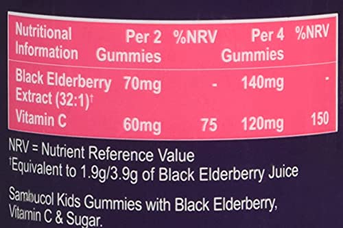 SAMBUCOL KIDS GUMMIES 30'S, 30 Count (Pack of 1) Sambucol Au supplements