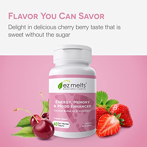 EZ Melts Dissolvable Energy, Memory & Mood Enhancer, Blend of B-Vitamins, Sugar-Free EZ Melts Au supplements