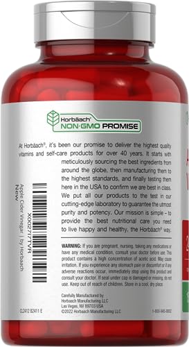 Horbaach Apple Cider Vinegar Capsules | 2400mg | 150 Count | Non-GMO, Gluten Free Horbäach Au supplements