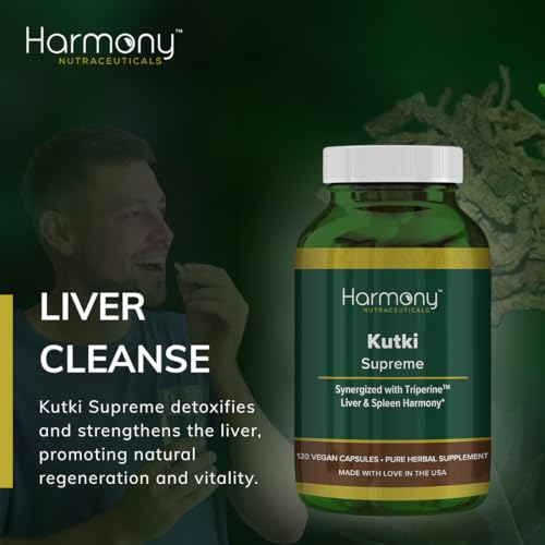 Kutki Supreme - Harmony Nutraceuticals Ayurvedic Medicine for Healthy Skin, Immune and Respiratory Systems - 120 Vegan Organic Capsules Harmony Nutraceuticals Au supplements