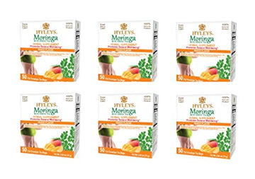 Hyleys Tea Moringa Oleifera with Mango Flavor - 50 Tea Bags (6 Pack - 300 Tea Bags total) (Miracle Tree Tea) HYLEYS Au supplements