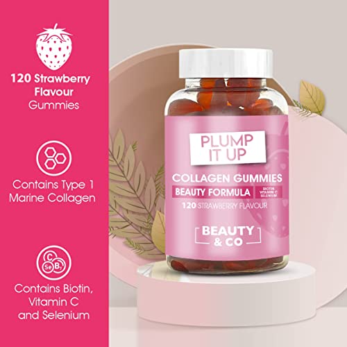 Beauty & Co Collagen Gummies by - 120 Marine Collagen Gummies with Biotin, Vitamin C & Selenium (120) Beauty & Co Au supplements