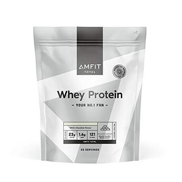Amazon Brand - Amfit Nutrition Whey Protein Powder, White Chocolate Flavour, 33 Servings, 1 kg Amfit Nutrition Au supplements