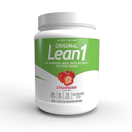 Lean1 Strawberry, 15 Serving tub, Fat Burning Meal Replacement by Nutrition53 N53 Au supplements