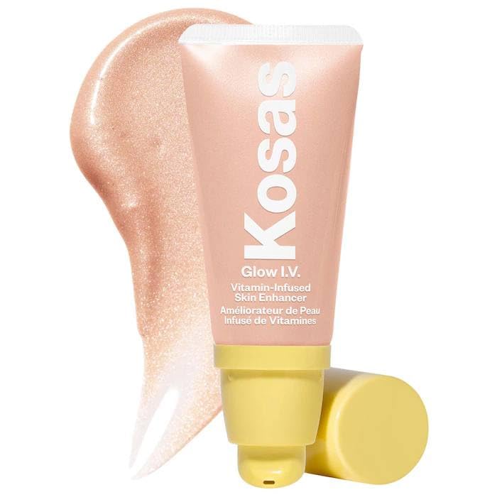 Kosas Glow I.V. - Vitamin-Infused Skin Illuminating Enhancer - Spark. Bonus Premium Korean Sheet Masque with Collagen Kosas Au supplements
