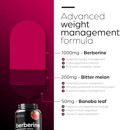 1000mg Berberine Supplement Capsules with Bitter Melon and Banaba Leaf - 30 Servings Artnaturals Store Au supplements