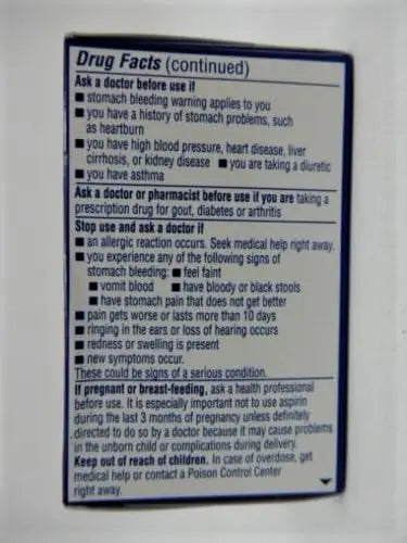 St. Joseph Pain Reliever, 81 mg, Enteric Coated Tablets, 36 ct. St. Joseph Au supplements