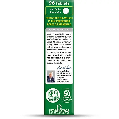 Vitabiotics Ultra Vitamin D Tablets 1000IU Optimum Level -96 count (Pack of 1) Vitabiotics Ultra Au supplements