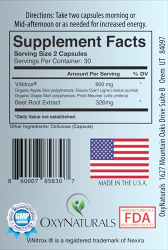OxyBoost with ViNitrox - Nitric Oxide Supplement for Blood Pressure Support, Heart Health OxyNaturals Au supplements