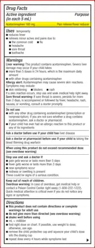 GoodSense Children's Pain and Fever, Acetaminophen 160 mg per 5 mL Oral Suspension, Grape Flavor, 8 FL OZ GoodSense Au supplements