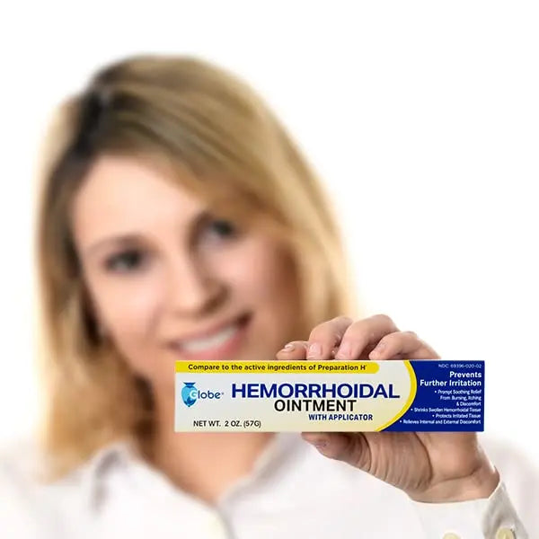 Globe Hemorrhoidal Ointment, Phenylephrine HCl, Petrolatum, Mineral Oil, Relief from Burning, Itching and Discomfort of Hemorrhoids, 2 Ounces (4 Pack) Globe Au supplements