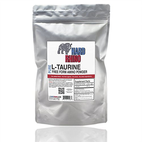 HR Supplements Taurine Powder, 1 Kilogram (2.2 Lbs) | Muscle Recovery | Cardio & Energy Hard Rhino Au supplements