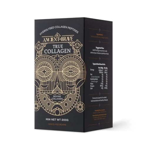 Ancient + Brave True Collagen 200g - Grass-Fed Bovine Collagen Powder - 100% Hydrolysed Collagen Peptides Ancient + Brave Au supplements