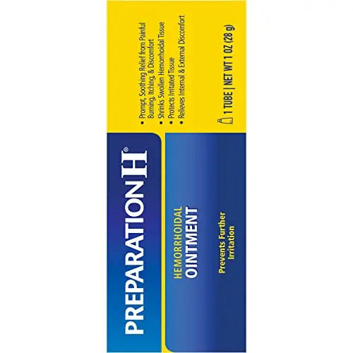 Preparation H Hemorrhoid Ointment, Itching, Burning and Discomfort Relief - 1 Oz Tube Preparation H Au supplements