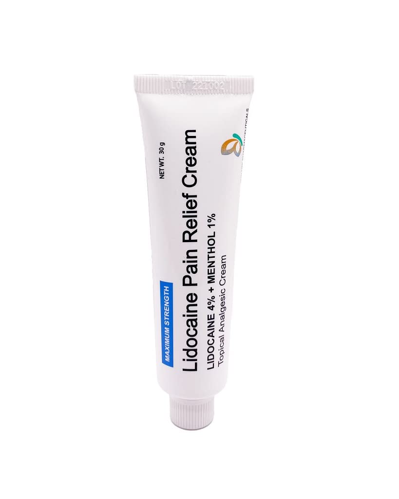 MOHNARK Pain Relief Cream with Lidocaine 4% and 1% Menthol | Includes Vitamin E | Numbs Away Pain Faster | Non-Greasy MOHNARK Au supplements