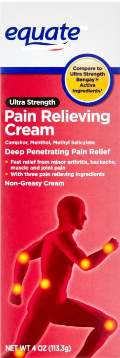 Equate Ultra Strength Pain Relieving Cream, Deep penetrating Pain Relief with Ultra-Strength Formula, 4 oz Aus Healthcare Au supplements