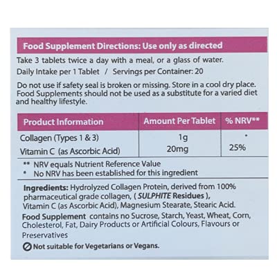 AHS Super Collagen + Vitamin C Tablets 120 Tablets - 6000mg Collagen per Serving - 1 Month Supply AHS Au supplements