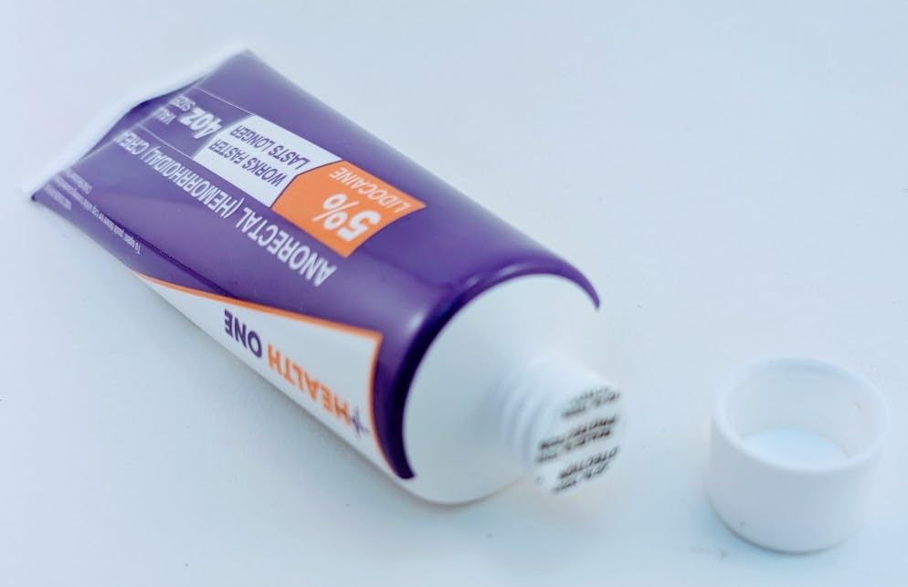 HEALTH ONE Lidocaine 5% Cream Maximum Strength Topical Anorectal Numbing Cream – 4 oz CRC Tube HEALTH ONE Au supplements