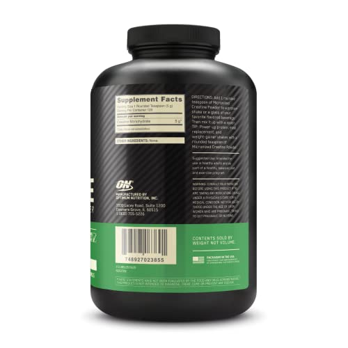 Optimum Nutrition Micronized Creatine Monohydrate Powder, Unflavored, Keto Friendly Optimum Nutrition Au supplements