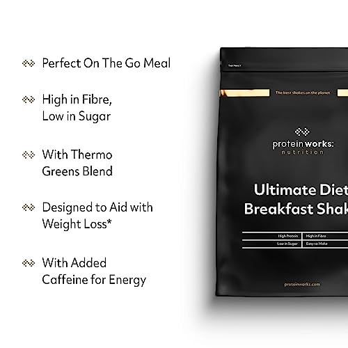Protein Works - Ultimate Diet Breakfast Shake | Low Calorie Breakfast Shake | Low Sugar High Protein Breakfast Protein Works Au supplements