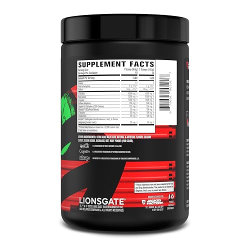Jacked Factory X John Wick - Wick Mode Pre Workout Powder - Intense Energy, Battle-Rea Jacked Factory Au supplements