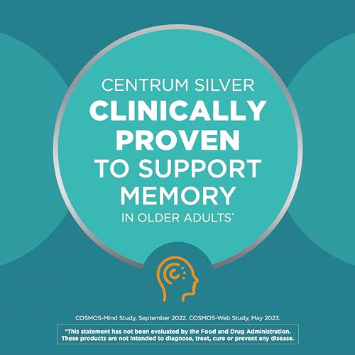 Centrum Silver Men's 50+ Multivitamin with Vitamin D3, B-Vitamins, Zinc for Memory Centrum Au supplements