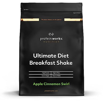 Protein Works - Ultimate Diet Breakfast Shake | Low Calorie Breakfast Shake | Low Sugar High Protein Breakfast Protein Works Au supplements