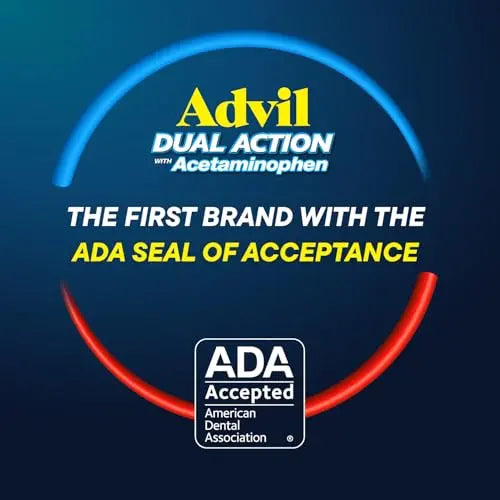 Advil Dual Action Coated Caplets, 125 Mg Ibuprofen and 250 Mg Acetaminophen per Dose (2 Dose Equivalent) for 8 Hour Pain Relief - 216 Count Advil Au supplements