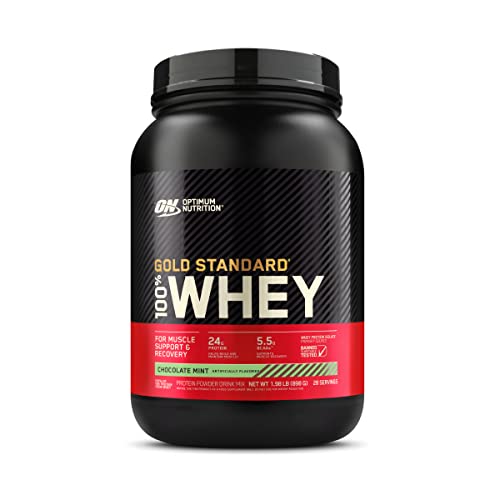 Optimum Nutrition Gold Standard 100% Whey Protein Powder, Chocolate Mint, 2 Pound Optimum Nutrition Au supplements
