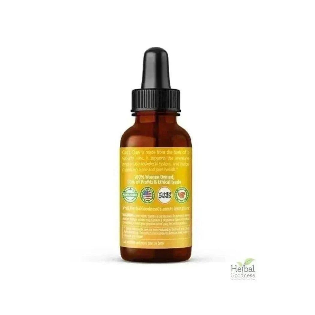 Cat's Claw Extract Joint Support - Herbal Supplement for Joint and Muscle Function, Immunity, Heart Support - Gluten Free - Superior Absorption - Organic Liquid 1oz - Herbal Goodness (1 bttl) Herbal Goodness Au supplements