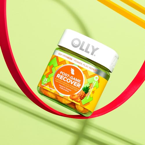 OLLY Post-Game Recover Workout Gummy Rings, Vitamin D, Turmeric, Electrolytes, Pineapple OLLY Au supplements