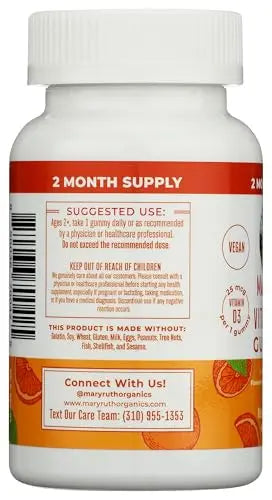 MARYRUTHS Vitamin D3 Orange MARYRUTH'S Au supplements