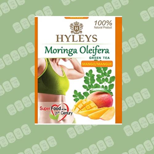 Hyleys Tea Moringa Oleifera with Mango Flavor - 50 Tea Bags (6 Pack - 300 Tea Bags total) (Miracle Tree Tea) HYLEYS Au supplements