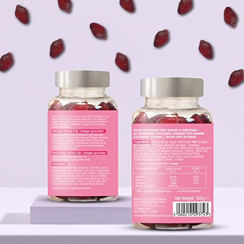 Beauty & Co Collagen Gummies by - 120 Marine Collagen Gummies with Biotin, Vitamin C & Selenium (120) Beauty & Co Au supplements