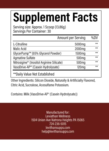 Leviathan Wellness Vigor - Stimulant Free, Nitric Oxide Boosting Pre-Workout Powder Leviathan Wellness Au supplements