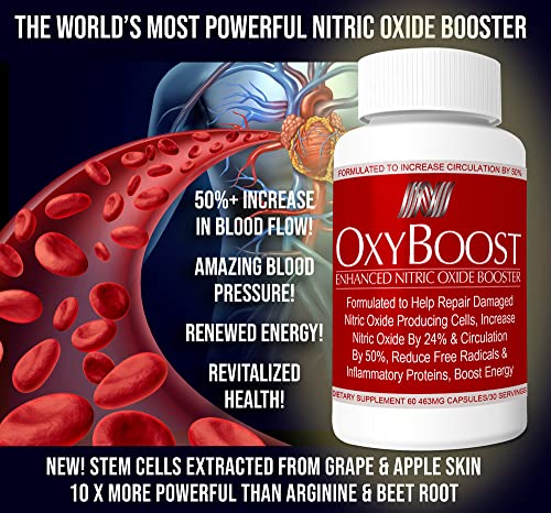 OxyBoost with ViNitrox - Nitric Oxide Supplement for Blood Pressure Support, Heart Health OxyNaturals Au supplements