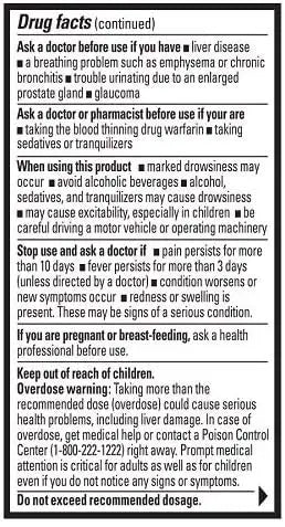 Percogesic Aspirin Free Pain Relief Tablets, Extra Strength, Acetaminophen and Diphenhydramine, 40 ct (Pack of 1) Percogesic Au supplements
