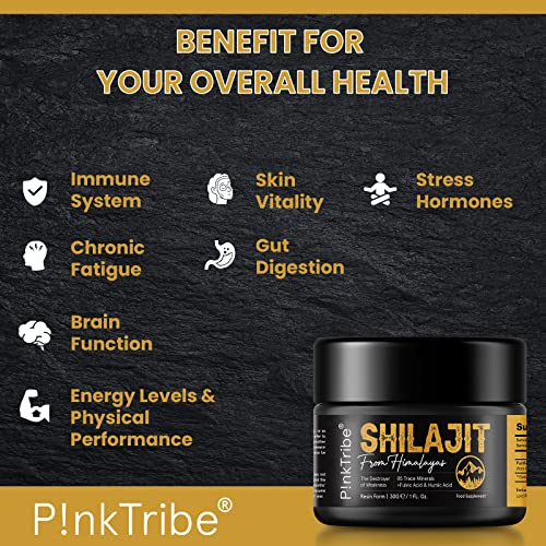 Shilajit Resin, Original Himalayan Shilajit 30g - Gold Grade 100% Pure, Rich in Fulvic P!nkTribe Au supplements